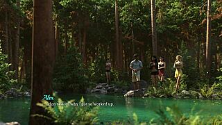 dreaming in a fantastical land with big tits and ass.