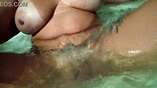 Tiffany montavani touches big clit in bathtub after kitchen tease