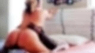 couple enjoys outdoor doggystyle fucking with monster cock in pov