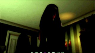 Lyriel plays halloween in the rift with intense fucking and tit play