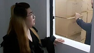 checker gets fucked in stockroom