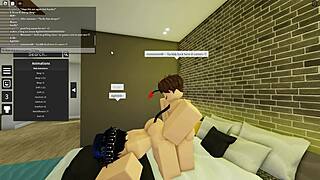 I drilled my submissive demon boy follower on Roblox with deep action