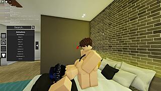 I drilled my submissive demon boy follower on Roblox with deep action