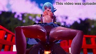 Konosuba sex party with horny tits