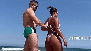 Afrodite Enjoys Beach Treat at Barra da Tijuca