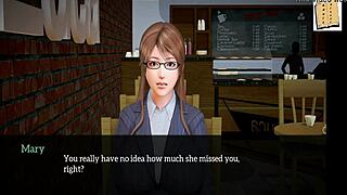 Redhead with Big Tits in Anime Game