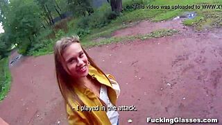 Teen 18+ emma gets fingered and fucked on construction site