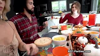 dinner turned into a steamy hot foursome with wild action