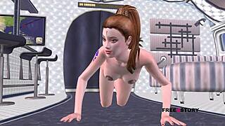 Feeling aroused, the beautiful teen 18+ girl strikes sexy poses in the airplane while fingering her wet pussy.