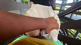 I’m banging my friend hard in this abandoned park