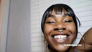 18yr blasian teen's first gangbang with big black dicks in ghetto