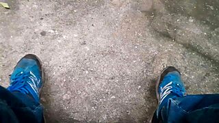 Gay Brasileiro Jerking Hard in the Woods, Damn Hot Action!