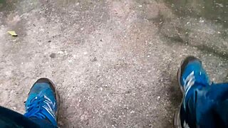 Gay Brasileiro Jerking Hard in the Woods, Damn Hot Action!