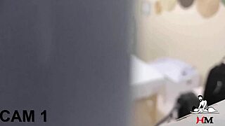 Nympho enjoys massage, then fucks masseur caught on hidden cam.