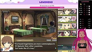 Does Vtuber Lewdneko moan while playing Evenicle part 10?