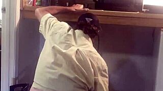 hey, caught this gay plumber messing with a dildo