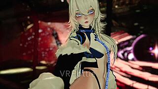 WATCH THIS CYBER BABE TEASE WITH LAP DANCE FUCKING?