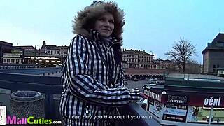 Amateur Czech girls fuck on the street