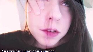 Aphia demieux jerks and sucks dick passionately