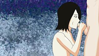 i saw mikasa sucking and getting nailed in the cave