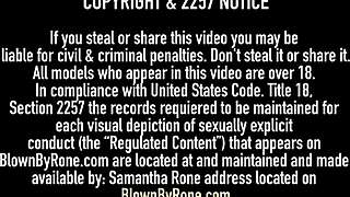 small titty teen 18+ samantha rone gags on cock outdoors