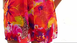 Brooke brand enjoys her fun summer dress