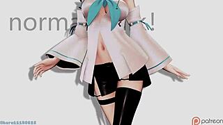 Fubuki Unleashes Uncensored Rhythm Walking in Hentai Cartoon Frenzy!