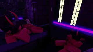 having fun with my demon girlfriend on valentine's day roblox