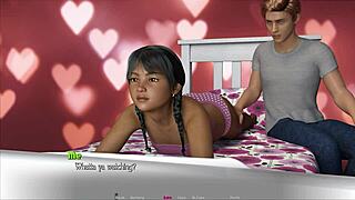 Playing with my stepsister.