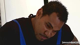 Busty Redhead Paige in European Interracial Video