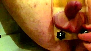 Mistress dominates with ball kicking and cum explosion in garage