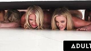 Milf Charlie Forde Assists Stepdaughter's Boyfriend in Group Activity