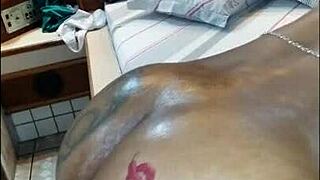 white bull fucking and impregnating the hotwife slut in amateur style