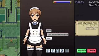 Anime Hentai Cutie Masturbates at Imperial Gatekeeper