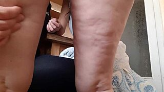 Our neighbor craved anal sex in the kitchen, leading to a cum load and flying orgasm.