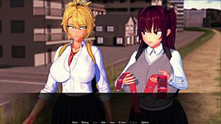 Futanari Dominates In 3D NTR World Scene 1 2 1