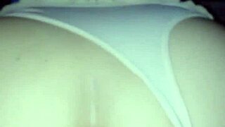 latina wife from chiapas feels horny fucking in white thong during quarantine