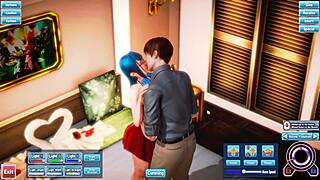 Blue haired beauty gets fucked silly in a wild encounter