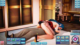 Blue haired beauty gets fucked silly in a wild encounter