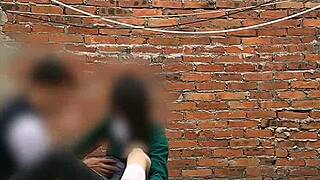 public sex, mexican student sucks off classmate behind school classrooms, part 1! 😜