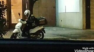 Public handjob caught on busy street at night