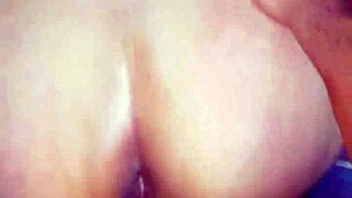 Mature latina milf bends over for doggystyle pussy licking