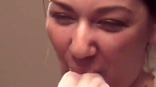 She keeps stockings on for femdom bdsm