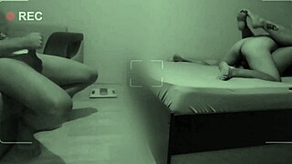 Amateur Cuckold Jerks Off Watching Hot Wife Cheat in Bed