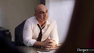 anna claire, the bad girl, gets her mouth and pussy slammed hard