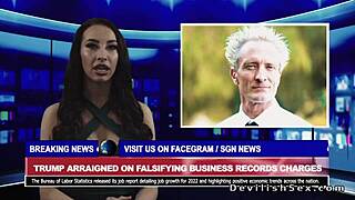 stunning blonde babe takes massive cock in her shaved tight pussy