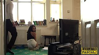 I roughly fucked that tattooed british submissive with pierced nipples, dominating her so hard