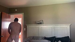 Blonde milf rides neighbor's cock while wife is away.