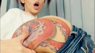 Telari love cums from anal asshole fucking