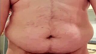 Chubby Gay Cum Display